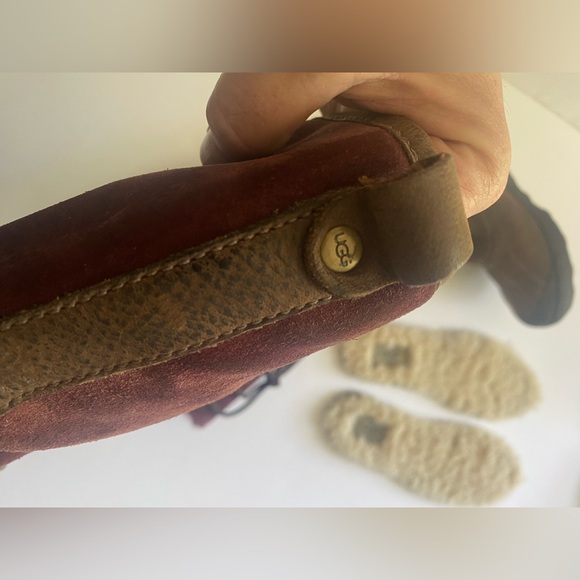 UGG Belcloud tall waterproof leather boots size 10 pristine condition - Picture 11 of 16